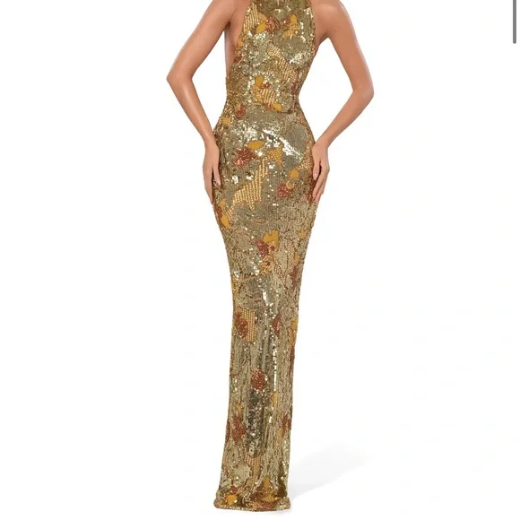 Elegant Sequin Gown - Picture 3 of 5